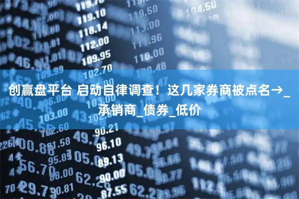 创赢盘平台 启动自律调查!这几家券商被点名→_承销商_债券_低价